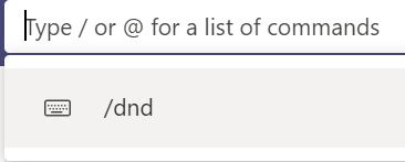 Image of the input bar in Microsoft Teams